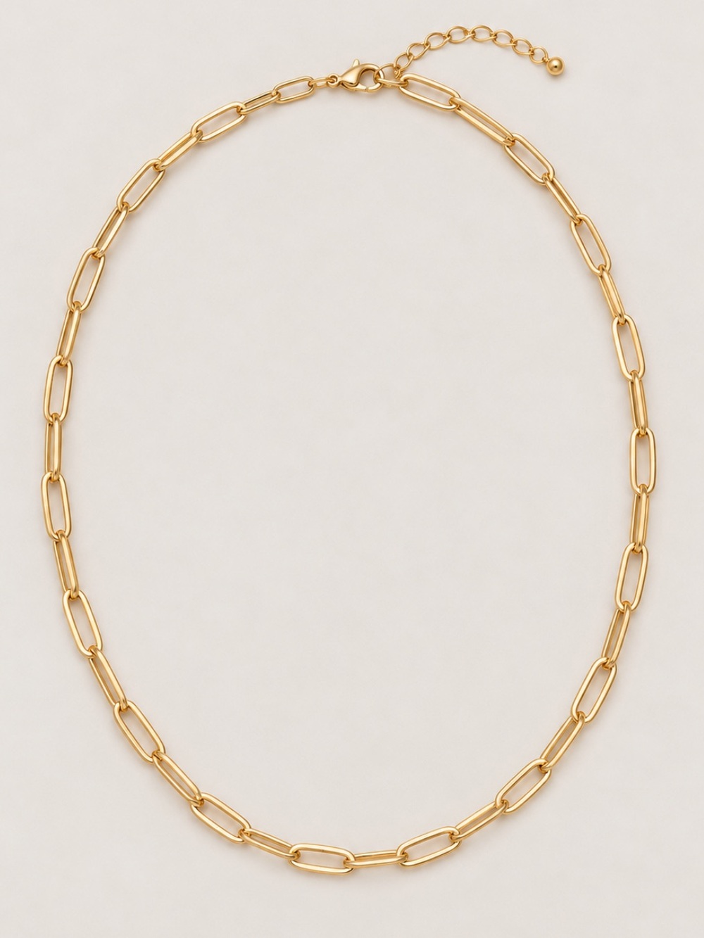 New! Gold Paperclip Chain Necklace NWOT